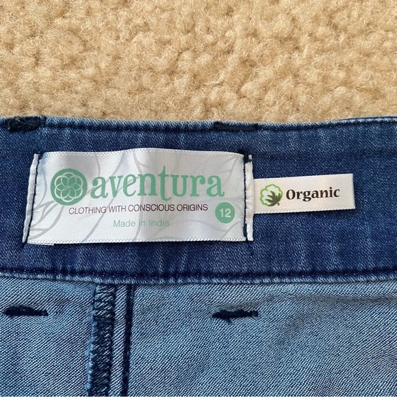 Adventura Women’s Organic Denim Skirt Size 12 - Picture 3 of 4